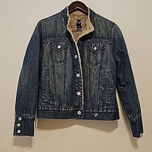 GAP Vintage fully lined, Sherpa Denim Jacket medium